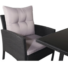 Trädgårdsstol med dyna och bordsskiva