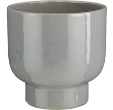 Grå keramisk blomkruka