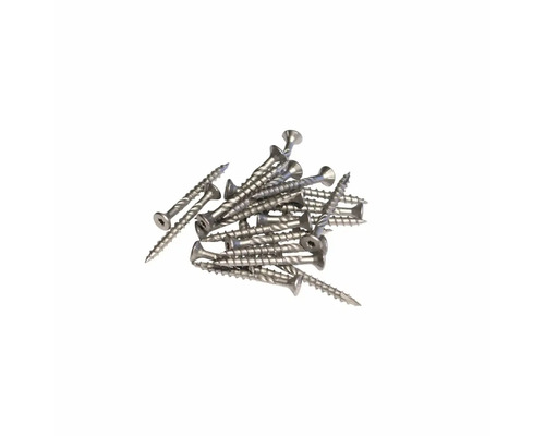 Skruvar i rostfritt stål, uppifrån