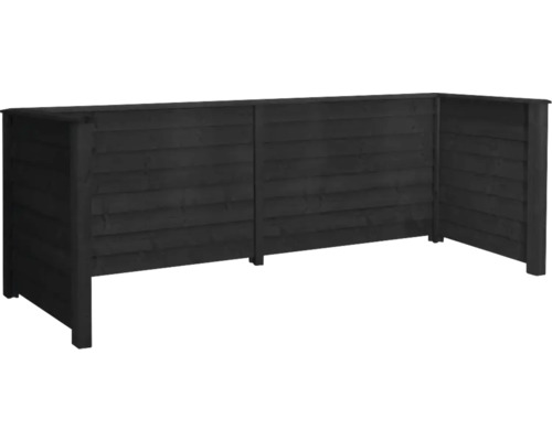 Trästaket för avskildhet i trädgården