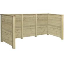 Synskyddsstaket av trä