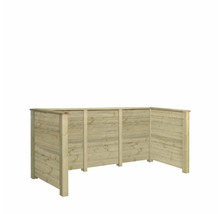 Synskydd av trä för trädgården