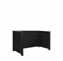 Soptunna i trä för tre soptunnor