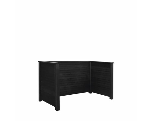 Soptunna i trä för tre soptunnor