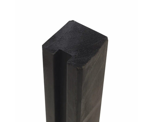 Trästolpe med spår