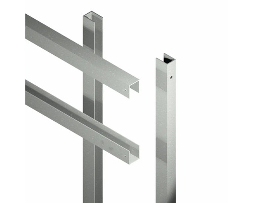 Metallprofiler med U-form för konstruktionsändamål