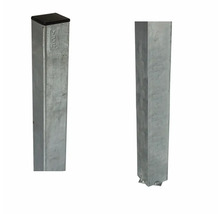 Metallstolpar med och utan lock