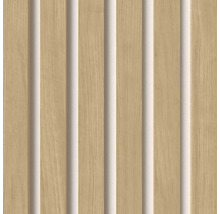 Träpaneler med spår för väggdekoration