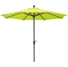 Öppet trädgårdsparasoll med vevmekanism