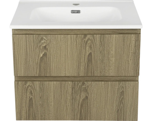 Tvättställsskåp med två lådor och handfat