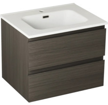 Tvättställsskåp med två lådor och handfat