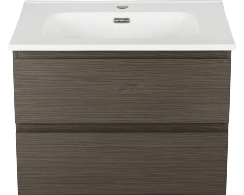 Tvättställsskåp med två lådor och tvättställ