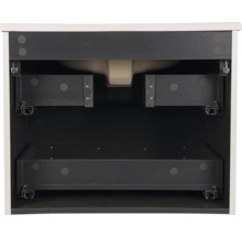 Inre vy av ett badrumsskåp med lådor