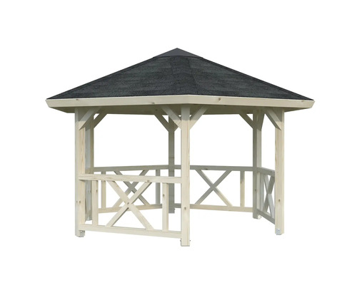 Trädgårdspaviljong i trä med tak