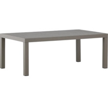 Rektangulärt trädgårdsbord av aluminium