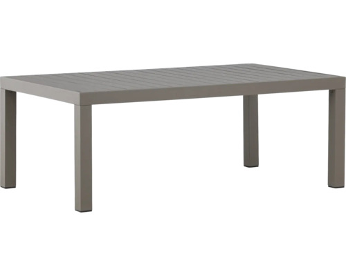 Rektangulärt trädgårdsbord av aluminium