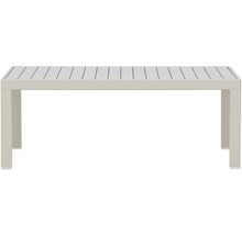 Trädgårdsbord med ribbad bordsskiva