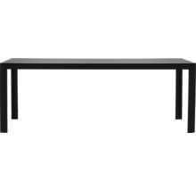 Rektangulärt trädgårdsbord med rak bordsskiva och ben