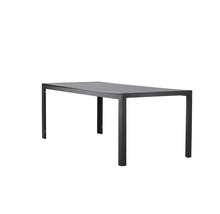 Rektangulärt trädgårdsbord med ram