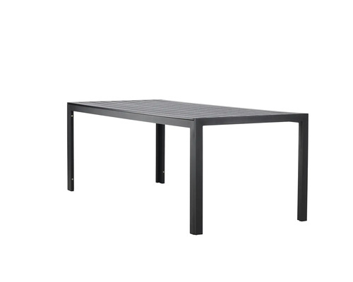 Rektangulärt trädgårdsbord med ram