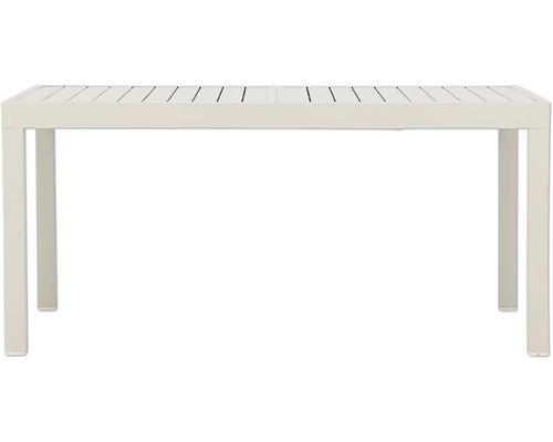 Matbord VENTURE HOME Capo 160/240x100 beige Trädgårdsbord med ribbad design