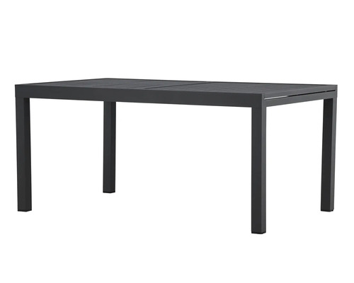 Rektangulärt trädgårdsbord av metall