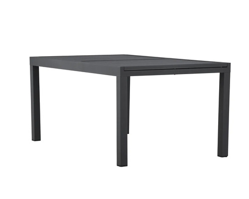 Rektangulärt trädgårdsbord av metall