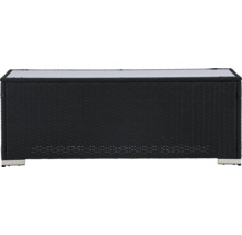 Trädgårdsbox av polyrotting med lock