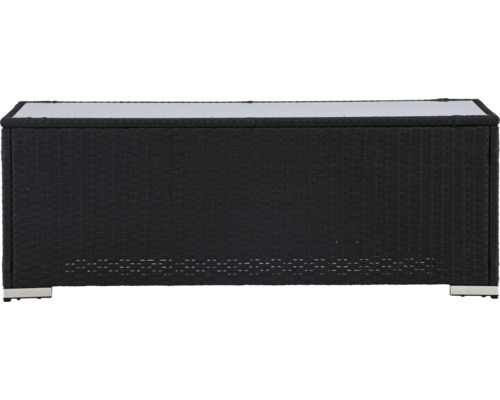 Trädgårdsbox av polyrotting med lock