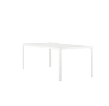 Rektangulärt matbord med metallram