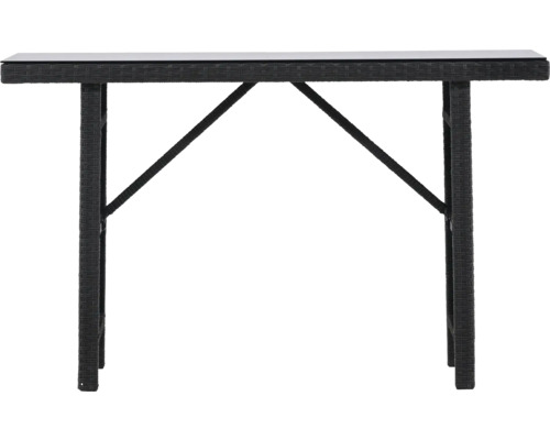 Barbord med rottingutseende och glasskiva