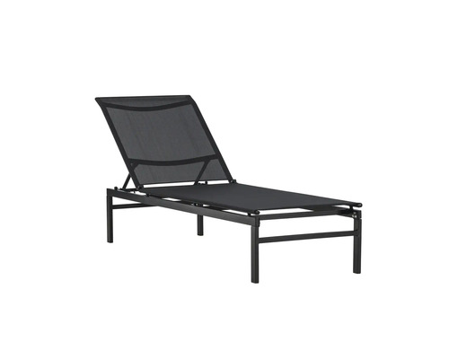 Solstol med ram och justerbart ryggstöd