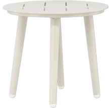 Runt trädgårdsbord med tre ben