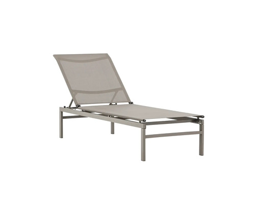 Solstol med ram och liggyta av textil