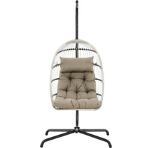 Hängfåtölj med stativ och sittdyna