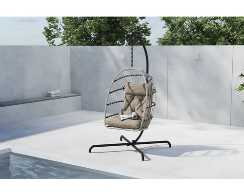 Hängstol med stativ för utomhusbruk