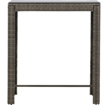 Barbord med glasskiva och rottinglook