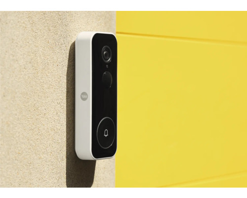 Yale Logo dörrklocka med kamera på väggen