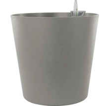 Grå blomkruka med bevattningssystem