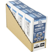 Ansmann hörbatterier storlek 675, 40 stycken i displayförpackning