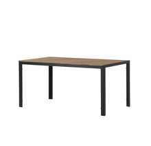 Rektangulärt trädgårdsbord med ram