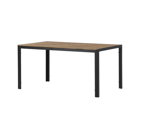 Rektangulärt trädgårdsbord med ram