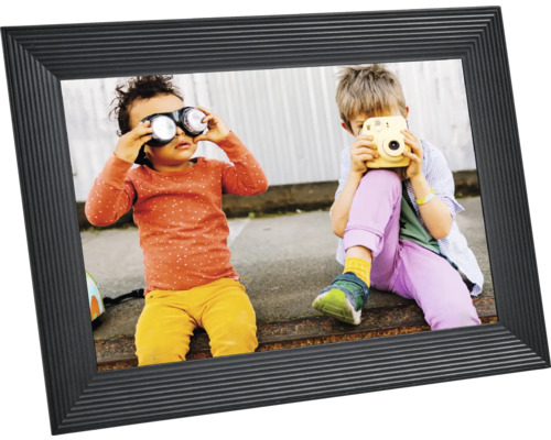 Digital fotoram med foto på två barn