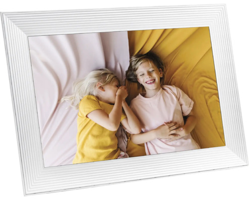 Digital fotoram med foto på två barn