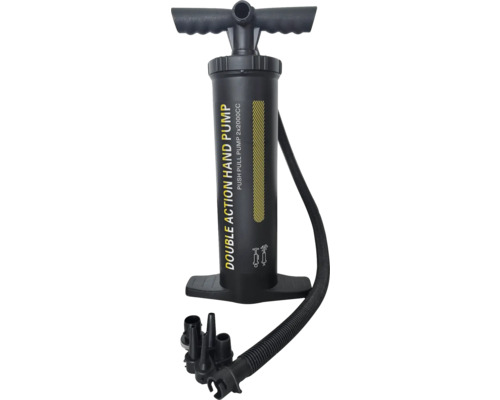 Dubbelverkande handpump med slang och diverse tillbehör
