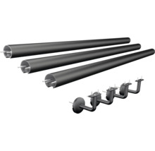 Rörprofiler och fästen för LED-lampor