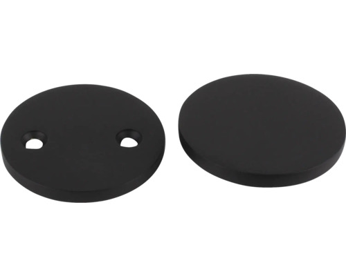 Täckbricka HABO F4265 svart Två täcklock för sanitetsinstallationer