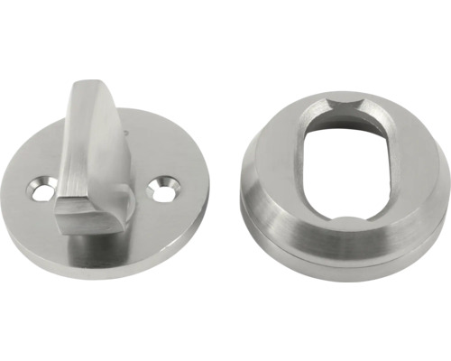 Cylindervredsats HABO F40 rostfritt syrafast WC-lås med vridknapp och rosett