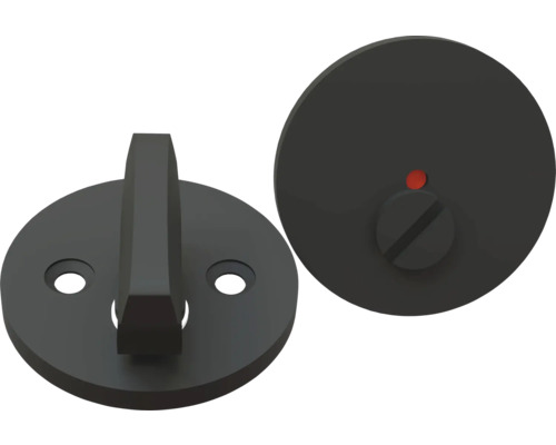 WC-beslag HABO F265 svart Toalettlås med vridknapp