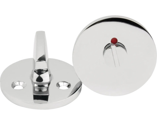 WC-beslag HABO F262 krom Toalettlås av metall med röd indikator